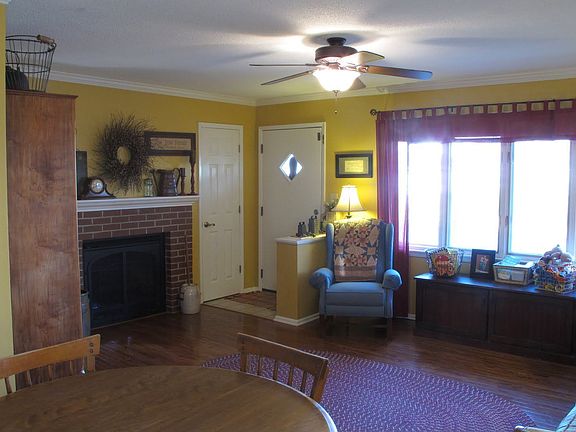 Living room with gas fireplace