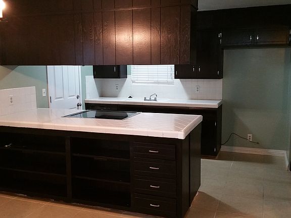 Galley style kitchen