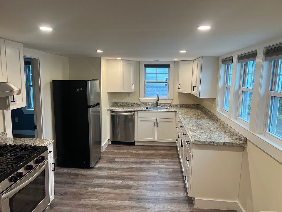 kitchen--newly renovated plenty of counter and cabinet space. Comes with refrigerator and gas stove