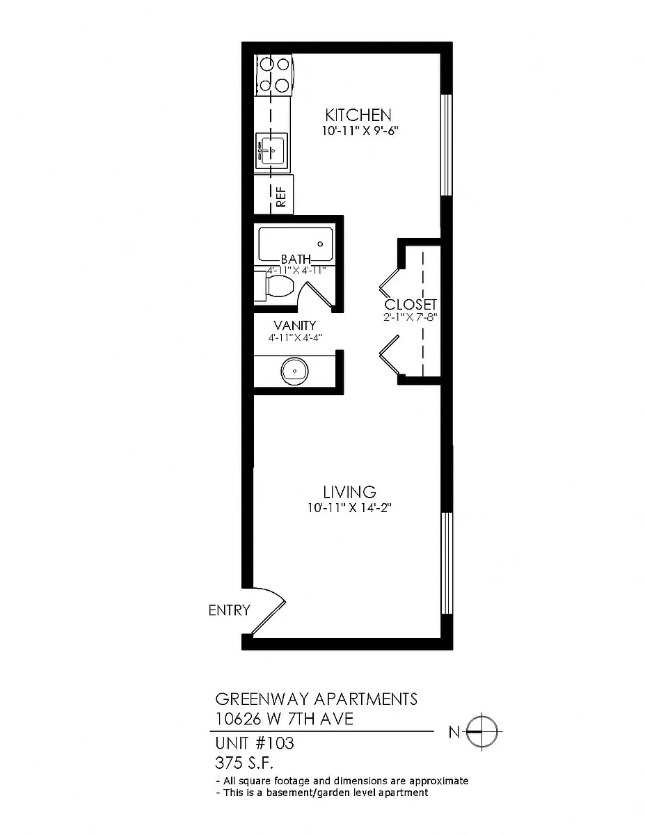Floor plan Studio
