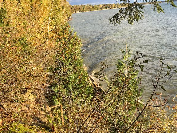 View from top of cliff