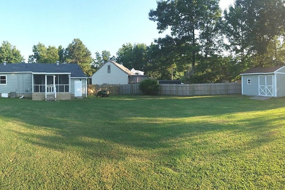 fenced in back yard