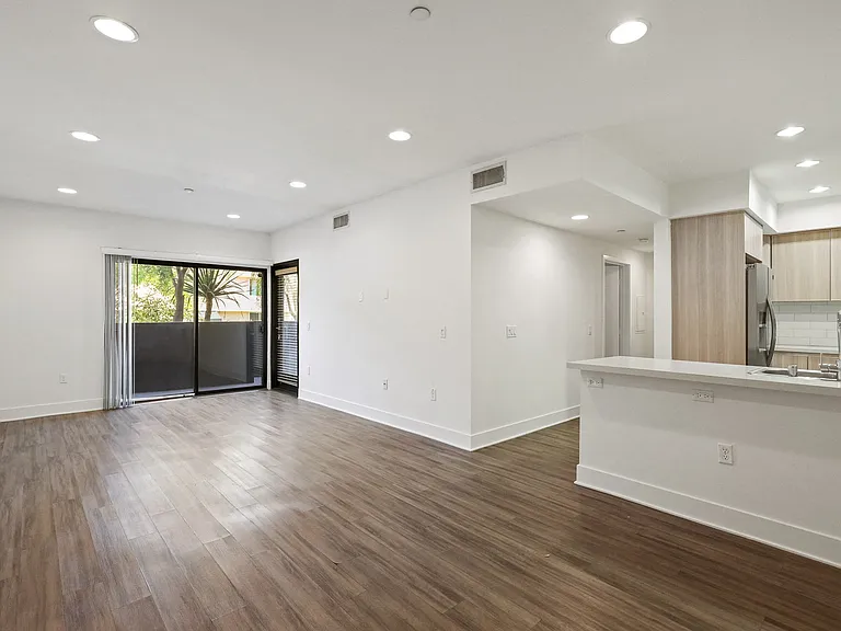 Open-Concept Kitchen, Dining, and Living Room Areas