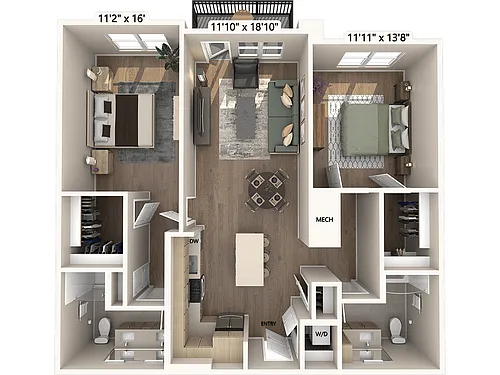 Floor plan B2m6-Base
