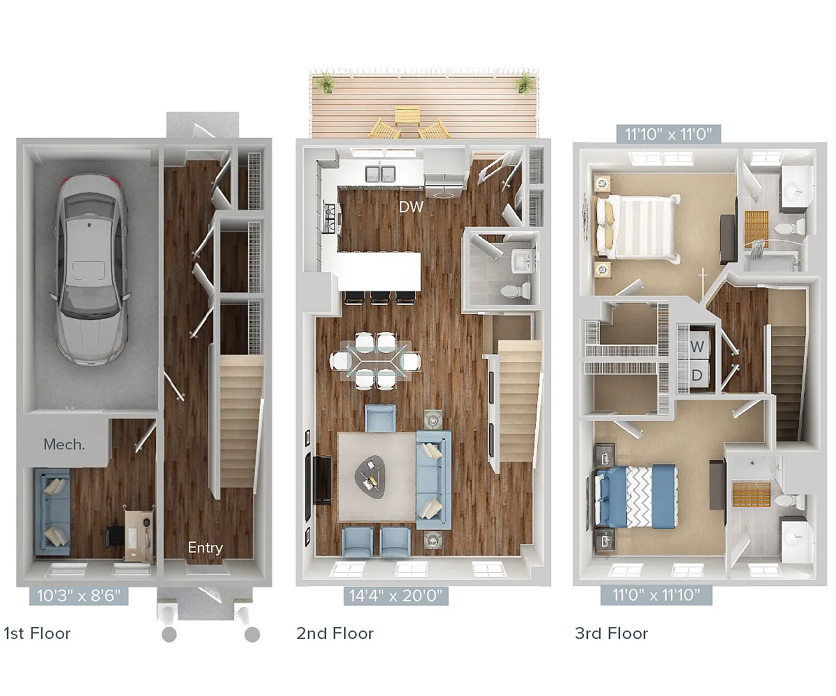 Floor plan B2T-1655