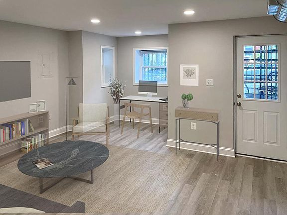 Potential furniture arrangement (Note: Unit is rented unfurnished).