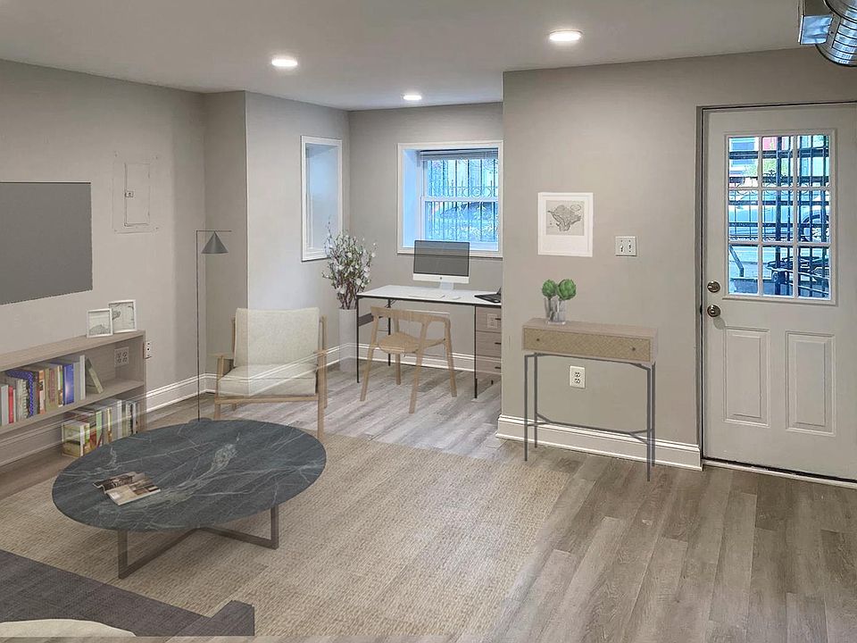 Potential furniture arrangement (Note: Unit is rented unfurnished).