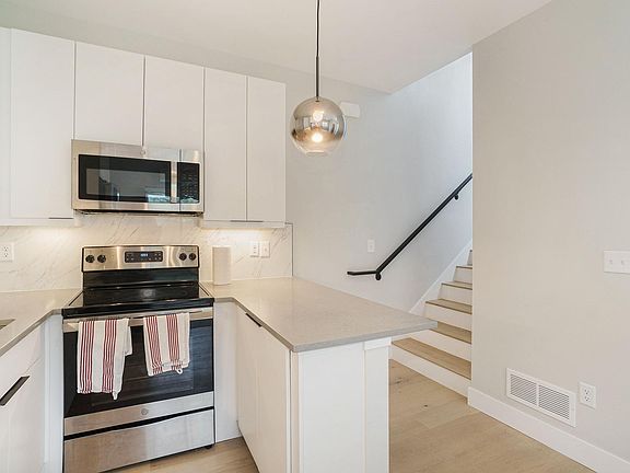 Good counter space and easy access to appliances.