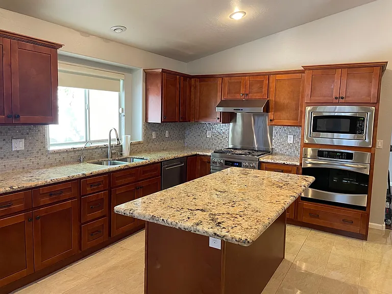 Kitchen with dual oven