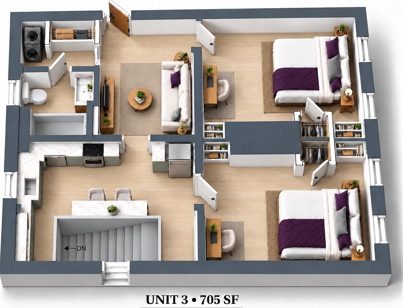 2 bed, 705 sqft, $2,600 — Photo 1