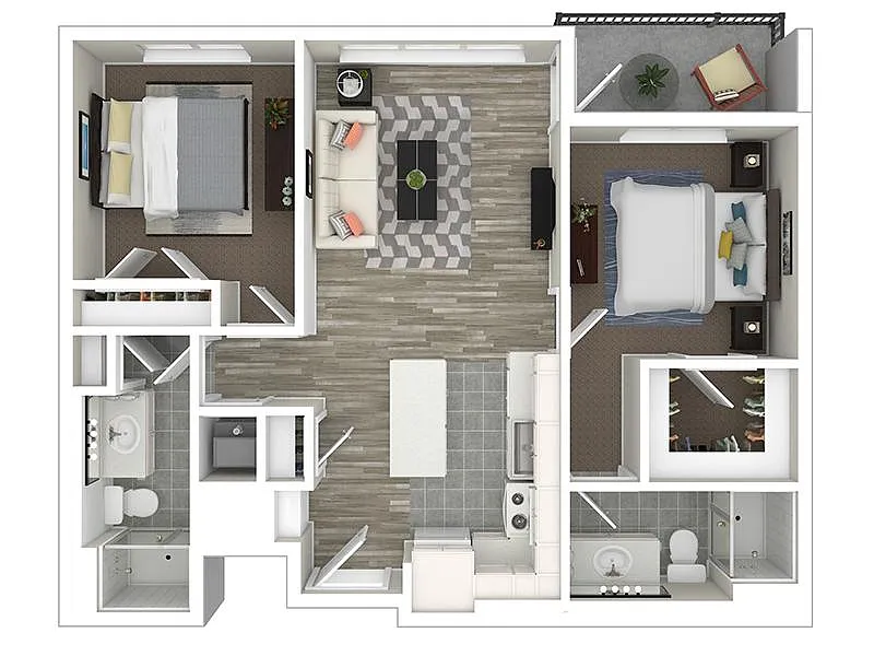 Floor plan 2 Bedroom