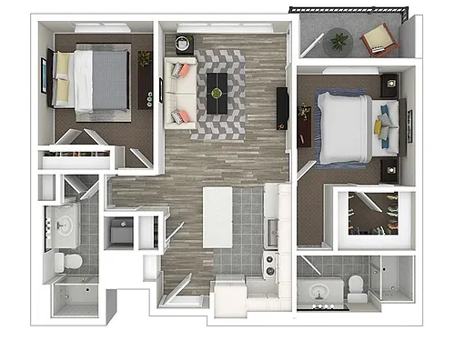 Floor plan 2 Bedroom