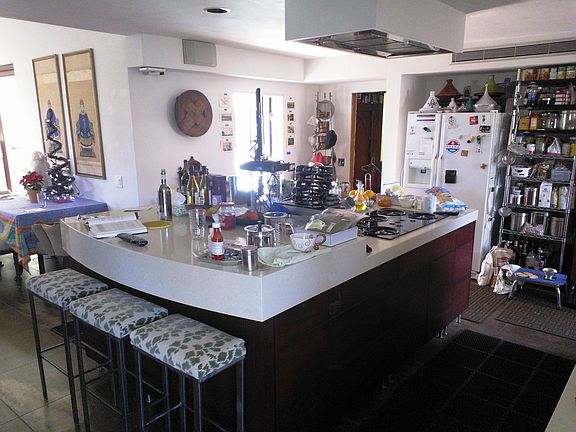 kitchen, 2 level island