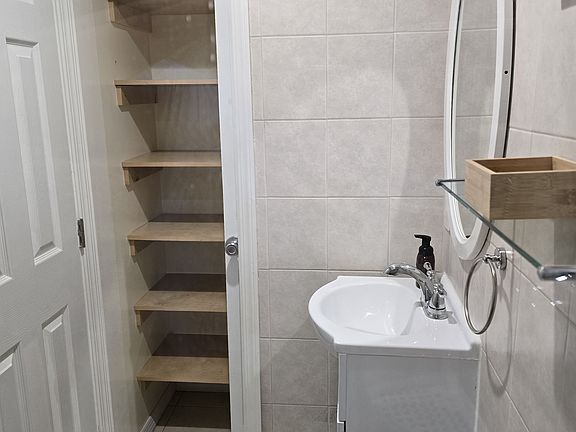 Bathroom with storage