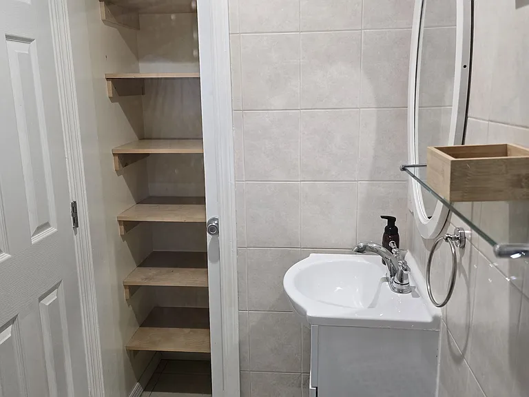 Bathroom with storage