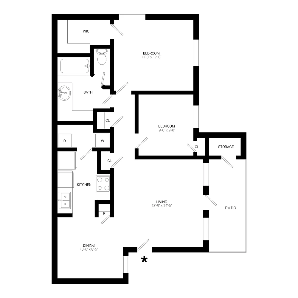 Floor plan Rose
