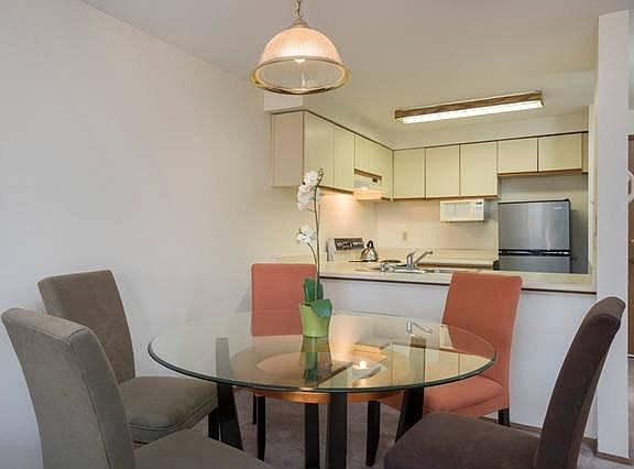 Closeup of the dining room