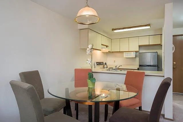 Closeup of the dining room