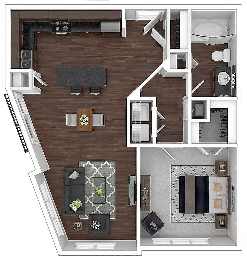 Floor plan Inwood III Midrise