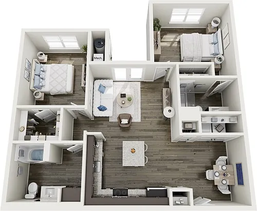 Floor plan B1-HC
