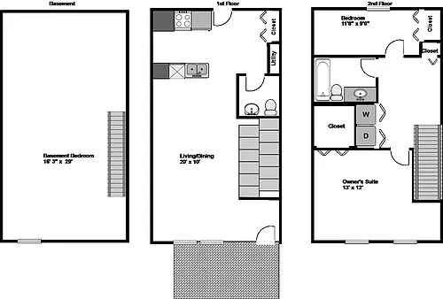 Floor plan Two Bedroom