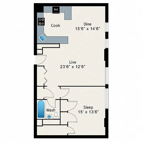 Floor plan A28