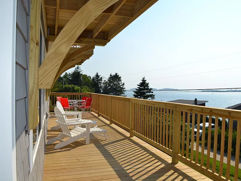 Outside deck area