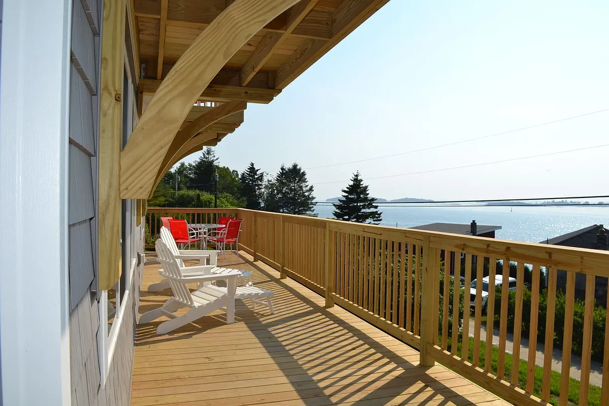 Outside deck area - 56 W Shore Rd