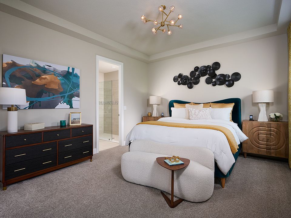 Primary Suite of the Jade modeled at Brystol at Wylder