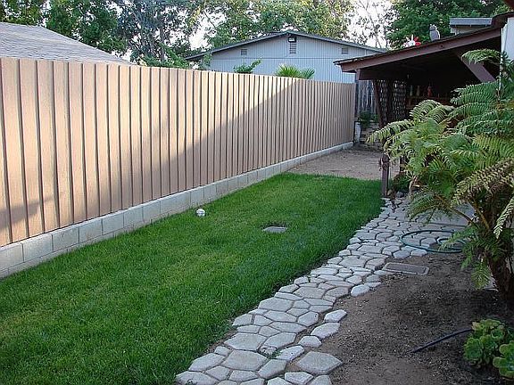 South side of back yard