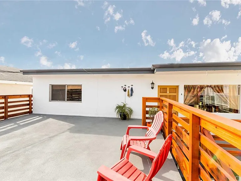 Enjoy the cool beach weather and outdoor deck