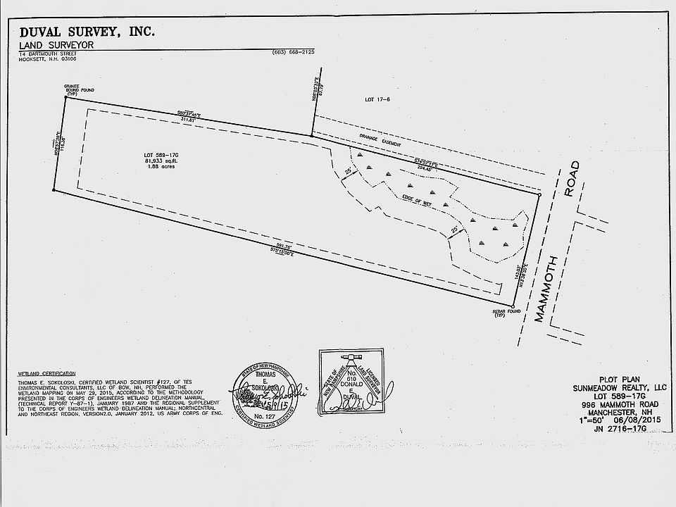 988 Mammoth plot plan