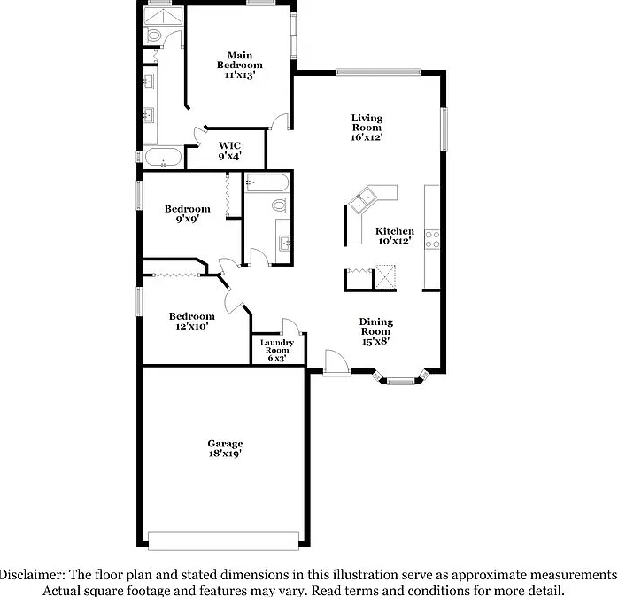 3 bed, 2.0 bath, 1405 sqft, $3,080 — Photo 2