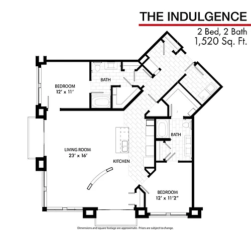 Floor plan Indulgence