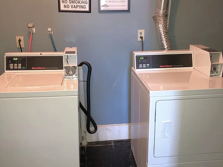Coin-Op Laundry Room in building