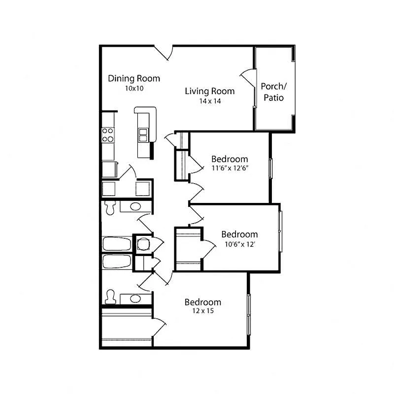 Floor plan D1