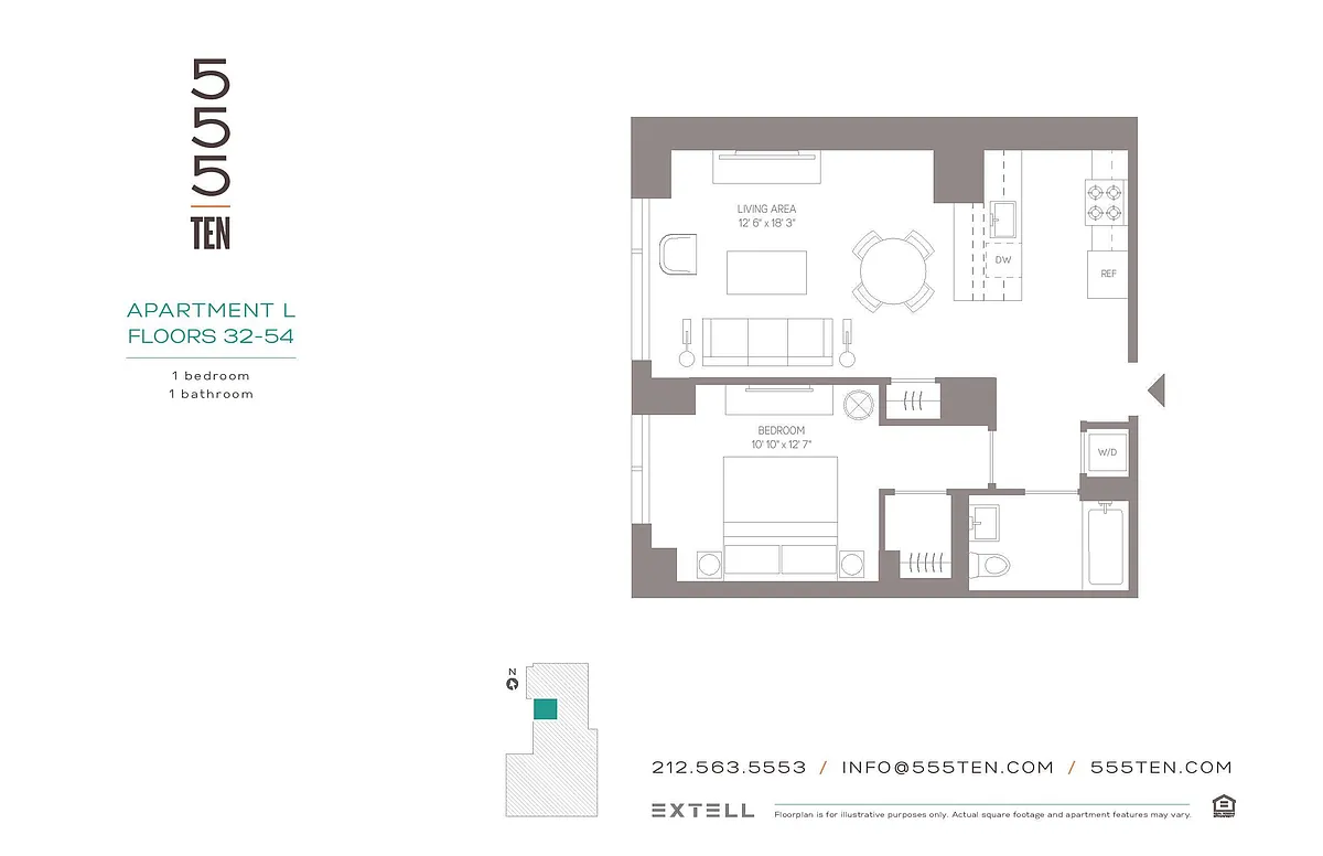 Photo 2 of 15 - 555 10th Ave #51L - Manhattan, NY Building Photo - 555 10th Ave #51L