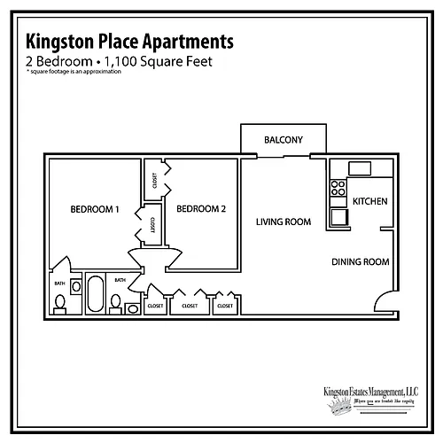 Floor plan 2 Bedroom