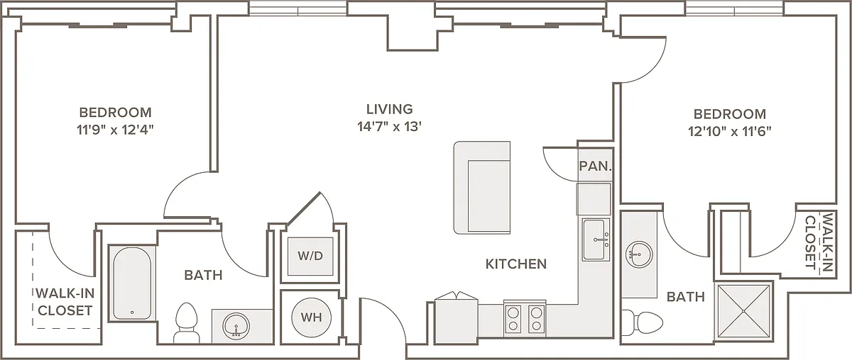 Floor plan B1D