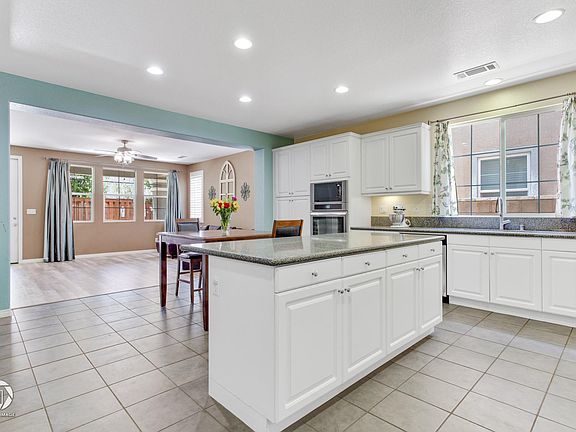 Kitchen and family room