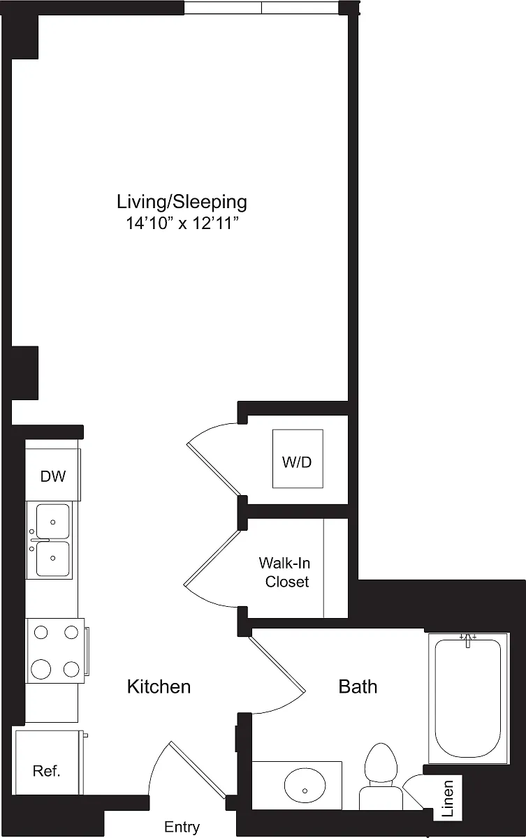 Floor plan Studio H