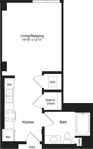 Floor plan Studio H