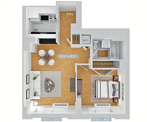 Floor plan A10-673-5F-P1F