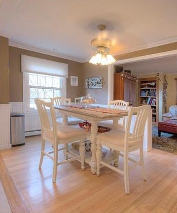 Eat in kitchen with plenty of natural and over head light.