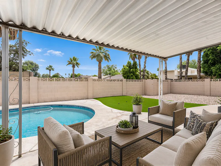Virtually staged for inspiration _ home is offered unfurnished