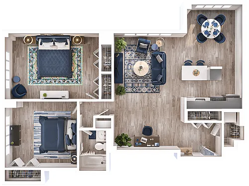 Floor plan B1C
