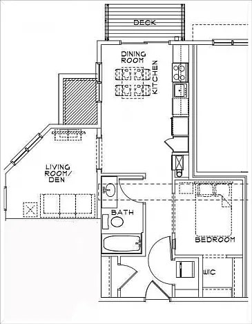 1 Bedroom Floor Plan 1 Bedroom Floor Plan