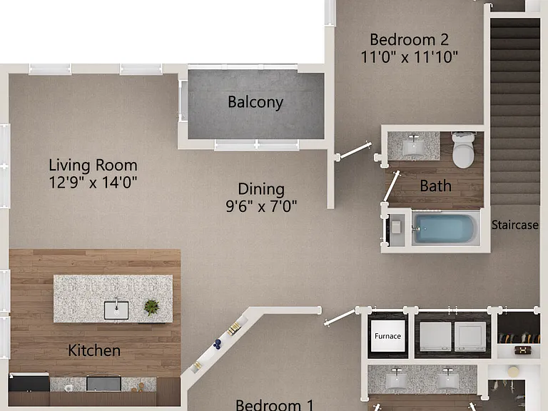 B3 floor plan The Landing at Tiffany Springs