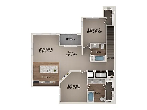 Floor plan B3