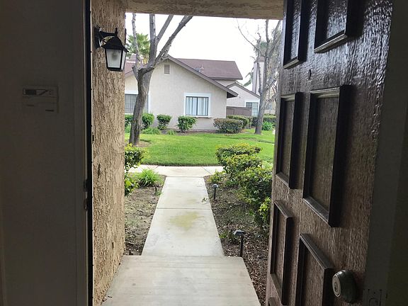 Front door - green belt outside